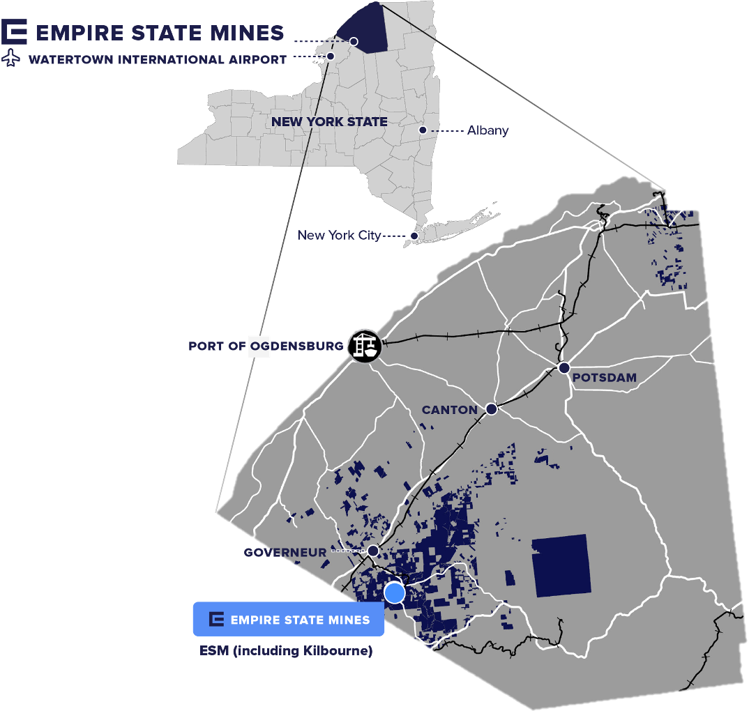 Zinc project map